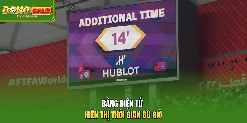 Bảng điện tử hiển thị thời gian bù giờ